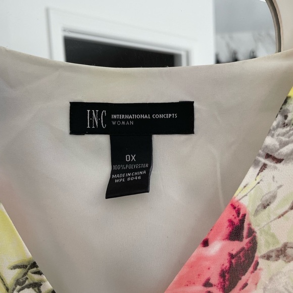 INC international concept Floral Summer Beautiful Gorges Plus size Maxi Dress 0X - Picture 4 of 5